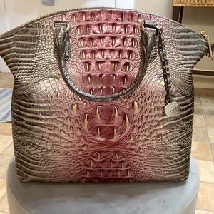 Brahmin large Duxbury satchel Garnet Ombre like new